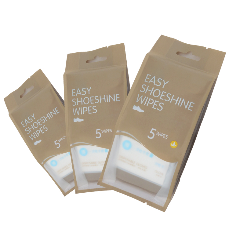 Custom and stocks Leather Shoe Wipes Shoes Cleaner Quick Wipes Shoe Clean Wet Wipes