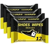 Factory Price 12 Pieces Disposable Convenient Sports Shoe Cleaning Wipes Travel Wipes Sneaker Cleaning Wipes