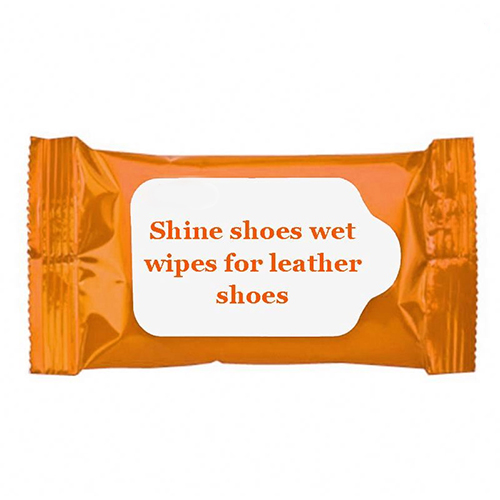 Shoe shine wet wipes