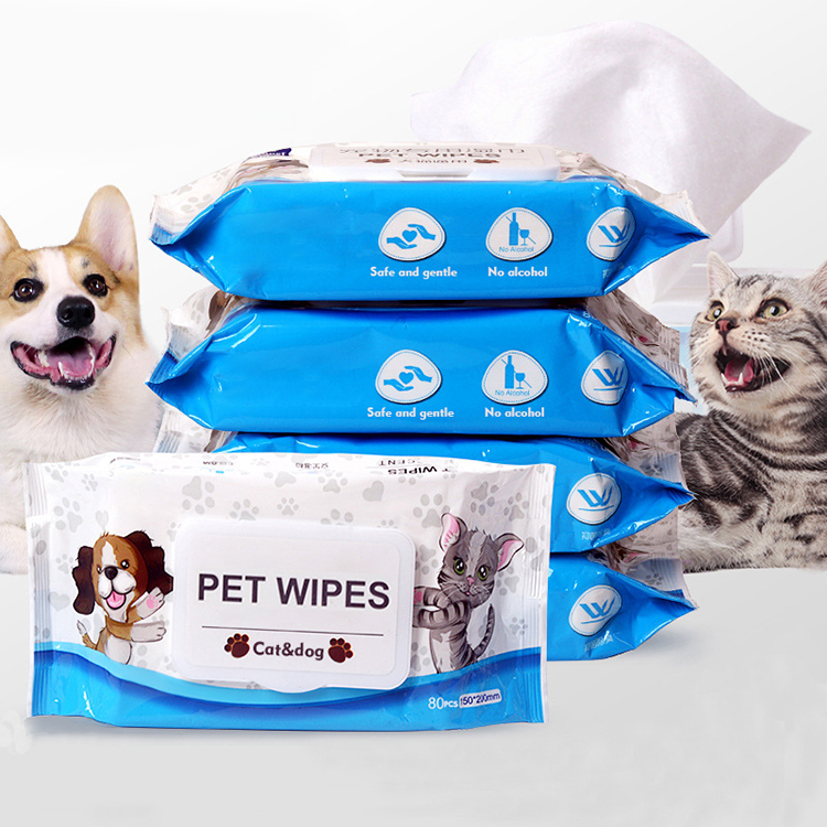 Dog Wipe Cleaning Eyes Wet Tissue Organic Pet Wipes