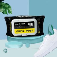 Hot sale OEM custom shoe cleaner clean sneaker shoe wet wipes